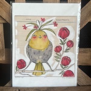 Cori Dantini Limited Edition print Bird Esteemed  whimsical Inspirational